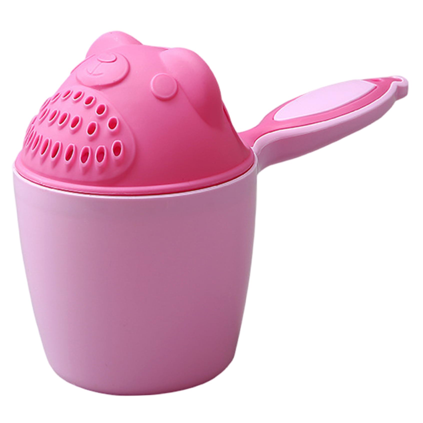 Bath Rinser Cup for Babies Cartoon Bear Baby Bath Rinse Cup with Handle Multi-Use Rinsing Water Scoop for