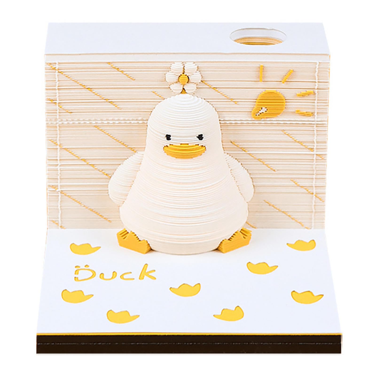 Bloc de notas 3D, bloc de notas 3D, notas adhesivas 3D, bloc de notas artísticas para tallar papel 3D, bloc de notas de arte extraíble, exquisita obra de arte creativa de escultura de papel, para