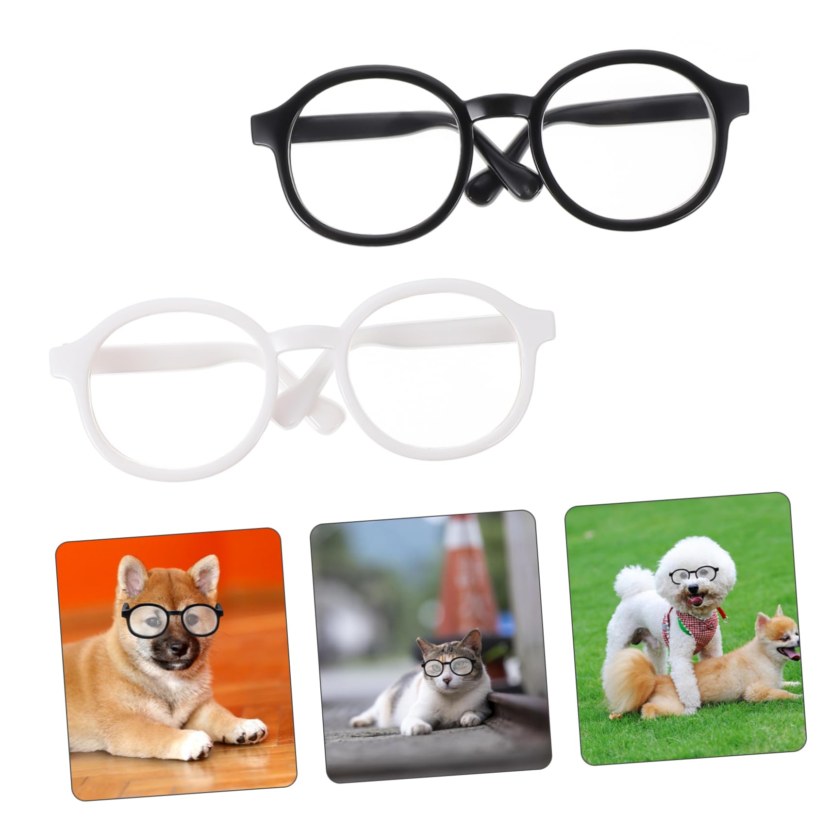 HAPINARY Dog Goggles Medium Breed Fashionable Puppy Party Eyeglasses Uv Protection Pp Material