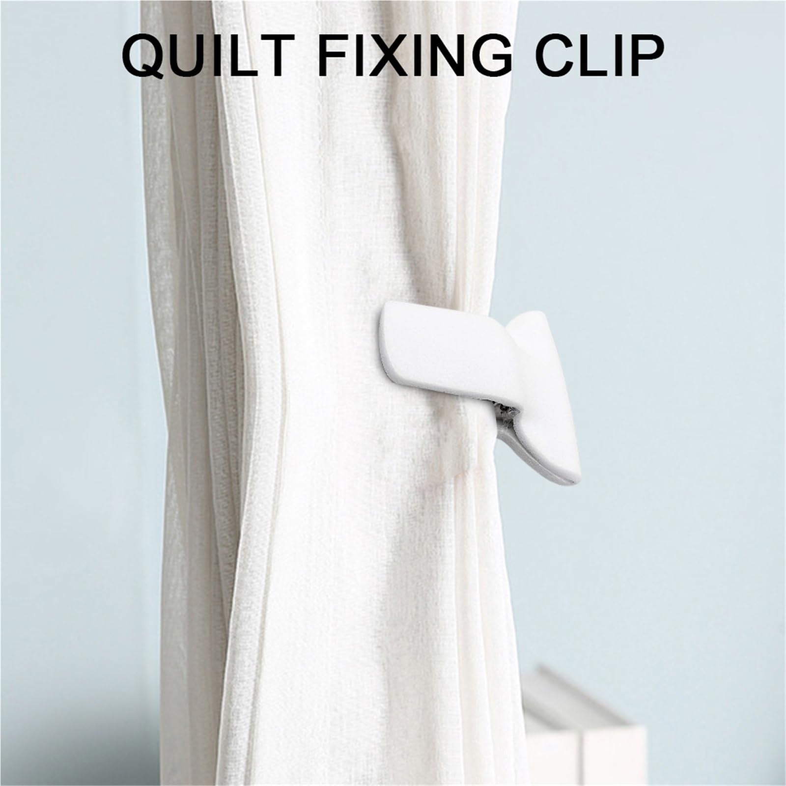 6/12er-Pack gepolsterte Bettdecken-Clips, süße Schlaf-Bettdecken-Clips, Deckenbefestigungen, verhindern, DASS Sich Bettdecken im Inneren des Bettbezugs bewegen Für Betten(12Pcs White)