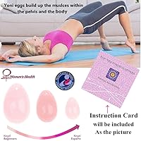 Vista 5 de huevo yoni, piedra para masaje natural con propiedades curativas para hacer ejercicio y ejercitar los músculos pélvicos con ejercicios de Kegel, 3