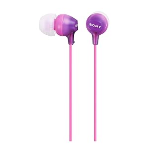 Sony MDREX15LP In-Ear Earbud Headphones Violet