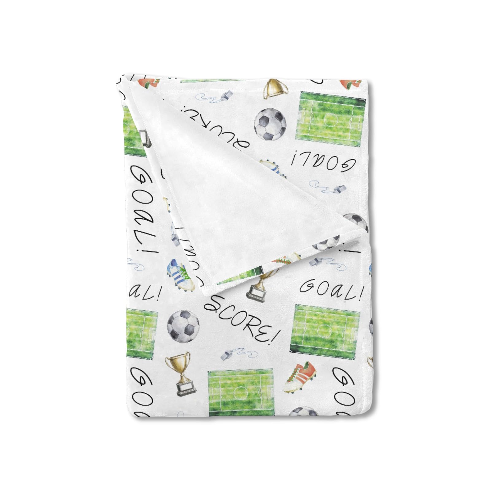 Soccer Baby Blanket for Boy Girl Soccer Game Swaddle Blanket Soccer Balls Sports Receiving Blankets Soft Flannel Sport Football Bed Blankets for Newborn Toddler Nursery Crib Daycare Playmat 30x40
