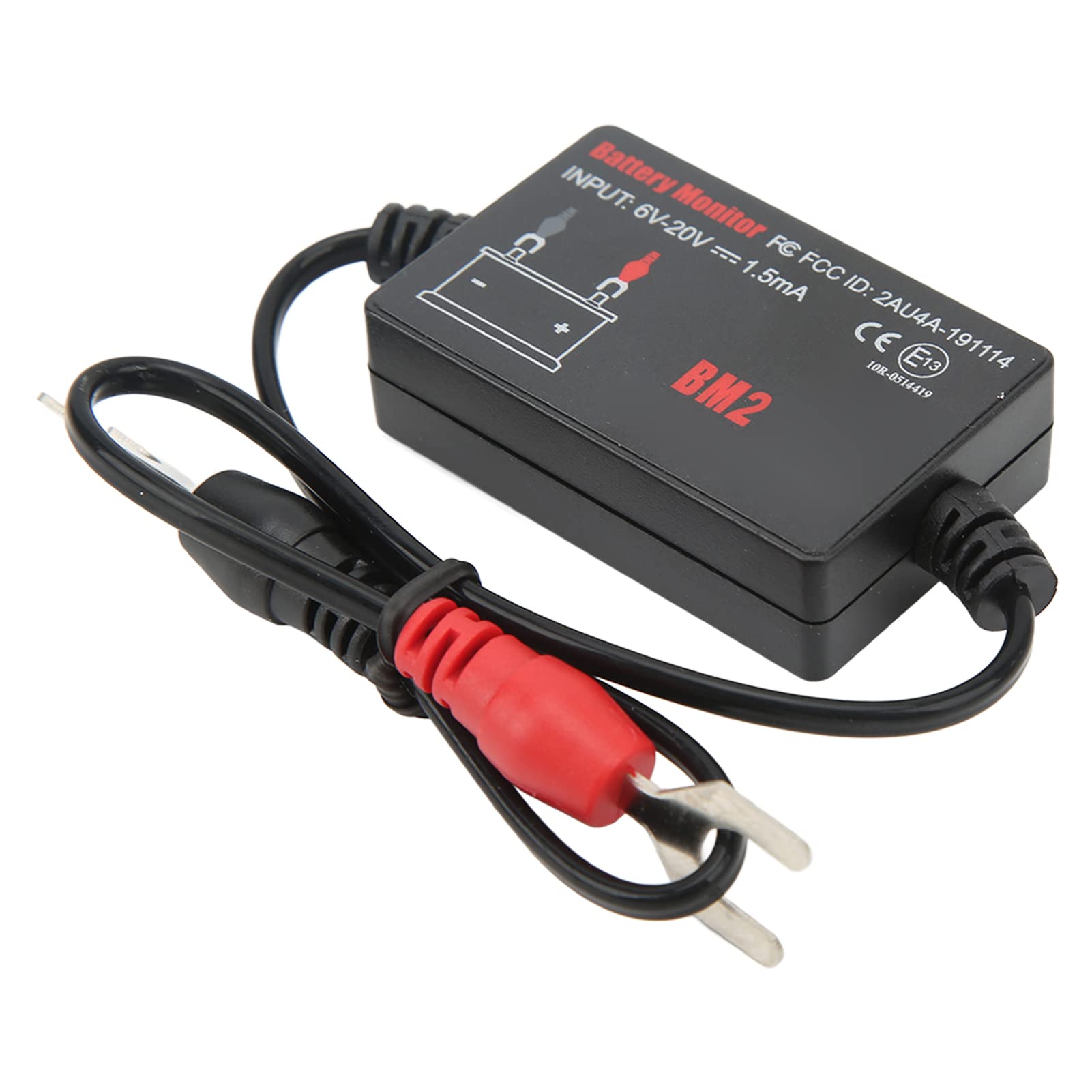 Akozon Monitor de Batería BM2 para Automóvil RV 6-20V con Probador de Carga de Testher Inalámbrico de Inducción