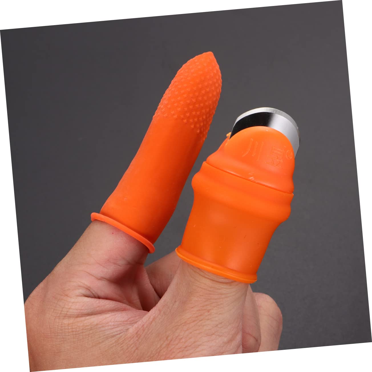 CAXUSD Easy Harvesting Pepper Tipper Gardening Thumb Knife Silicone Fingertip Harvesting Plant Tool Glove