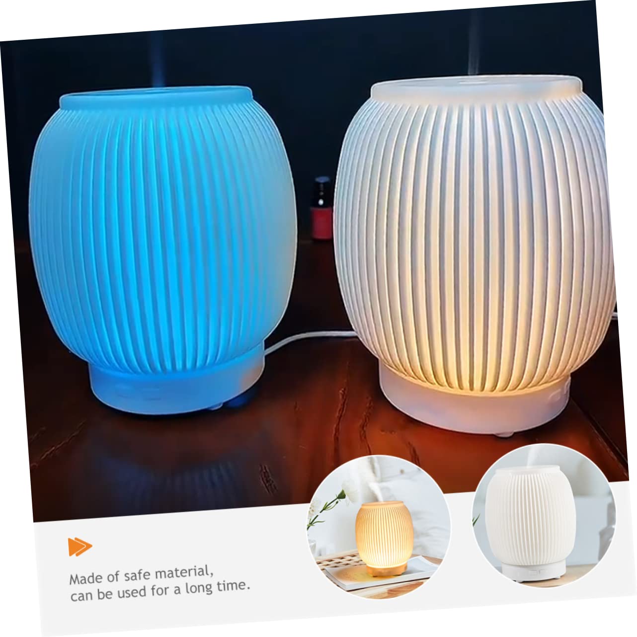 KOMBIUDA Aromadiffusor Für Schreibtisch Usb-aromadiffusor Mit Licht Kleiner Fürs Büro Diffusor Für Ätherische Öle Tragbarer Öldiffusor Für Schlafzimmer Und Wohnzimmer