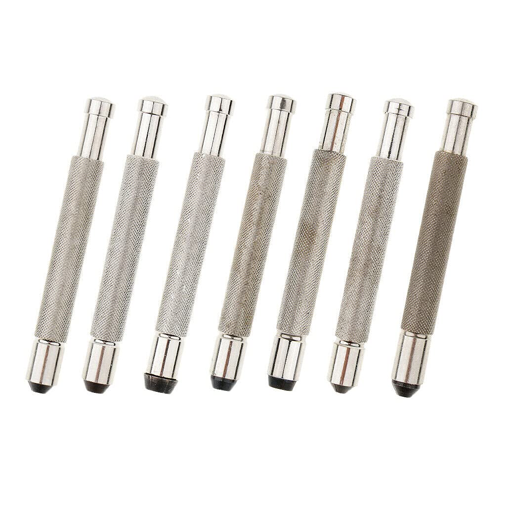 MOUDOAUER Edelstahl Handuhr Krone Winder Helfer Mechanische Wicklung Uhrmacher Reparatur Werkzeug Uhrmacher Werkzeug Uhrmacher Werkzeug, 7Pcs Set