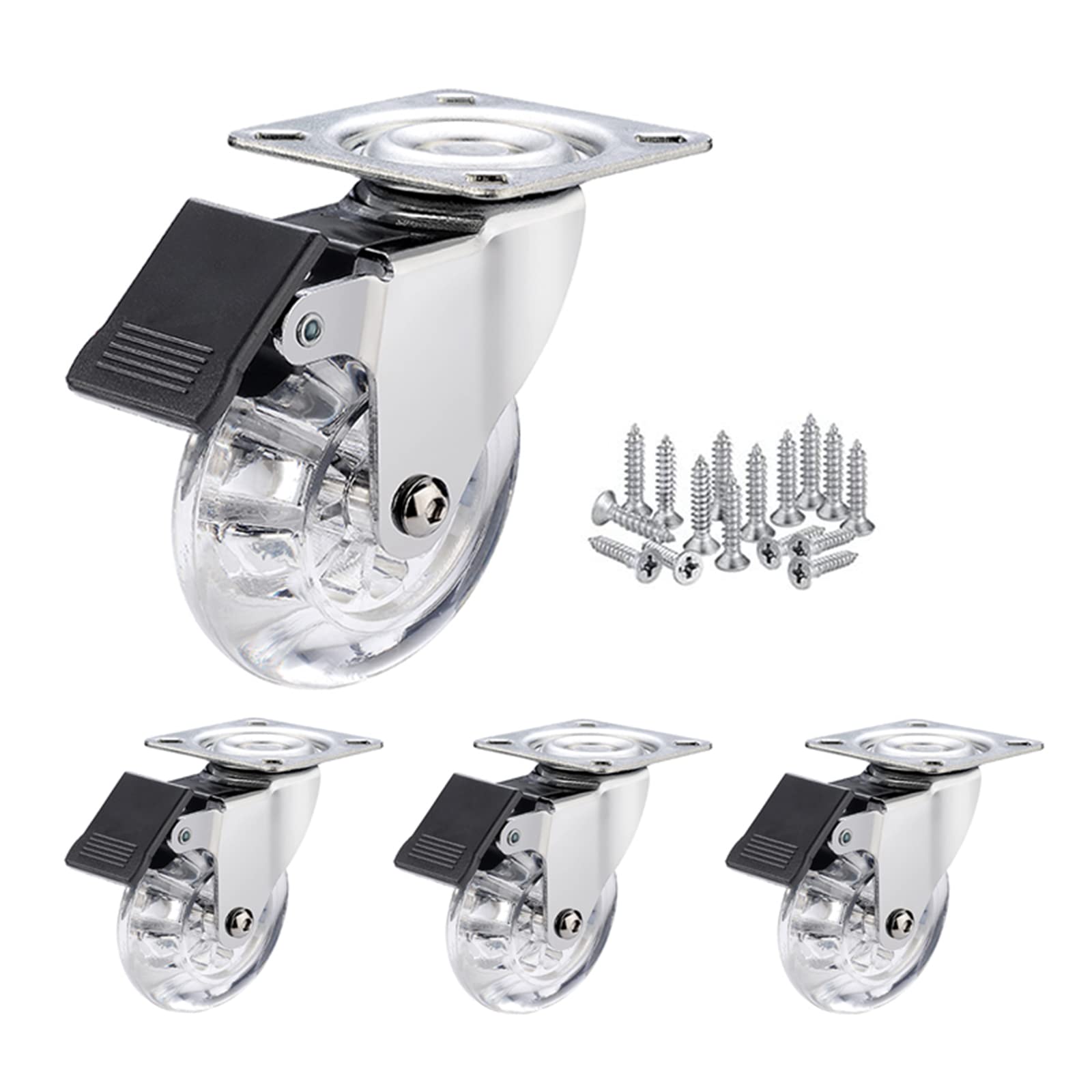 Zguouzantye One Color 4 Heavy Duty Caster Wheels For Furniture Trolley