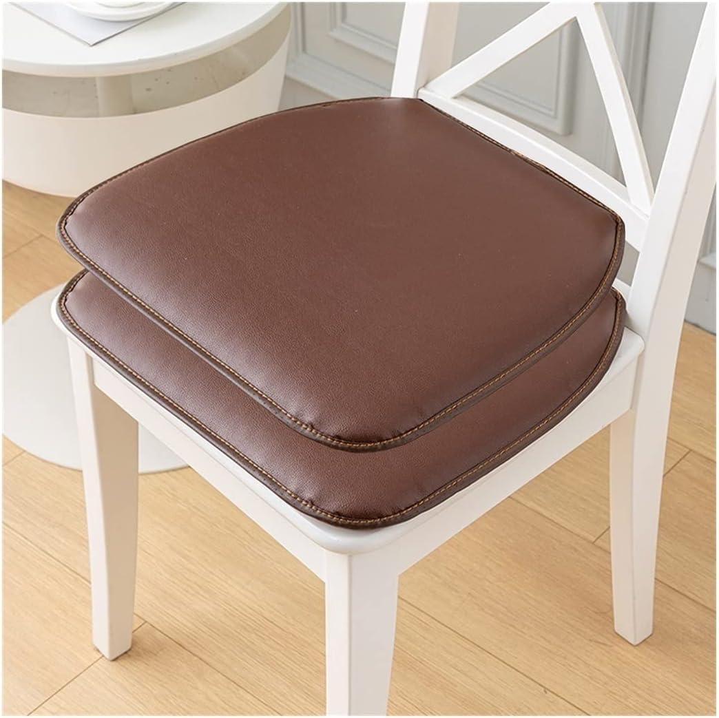 Coussin de chaise imperméable galette de chaise simili cuir noir assise cuisine