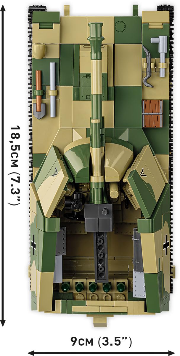 COBI Sd.Kfz. 124 WESPE Executive, Grün, Braun, Schwarz, 3.5 inch x 7.3 inch