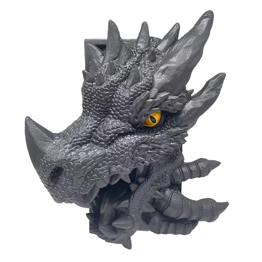 Wissupo Soporte para Libros de Dragón, Sujetalibros de Fray Dragon, Soporte para Libros de Resina de 7 Pulgadas