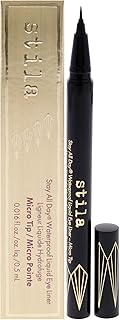 stila Waterproof Liquid Eye Liner, Stay All Day Makeup with Fine Brush Tip Lasting Satin Finish, Smudge-Proof & Transfer-R...
