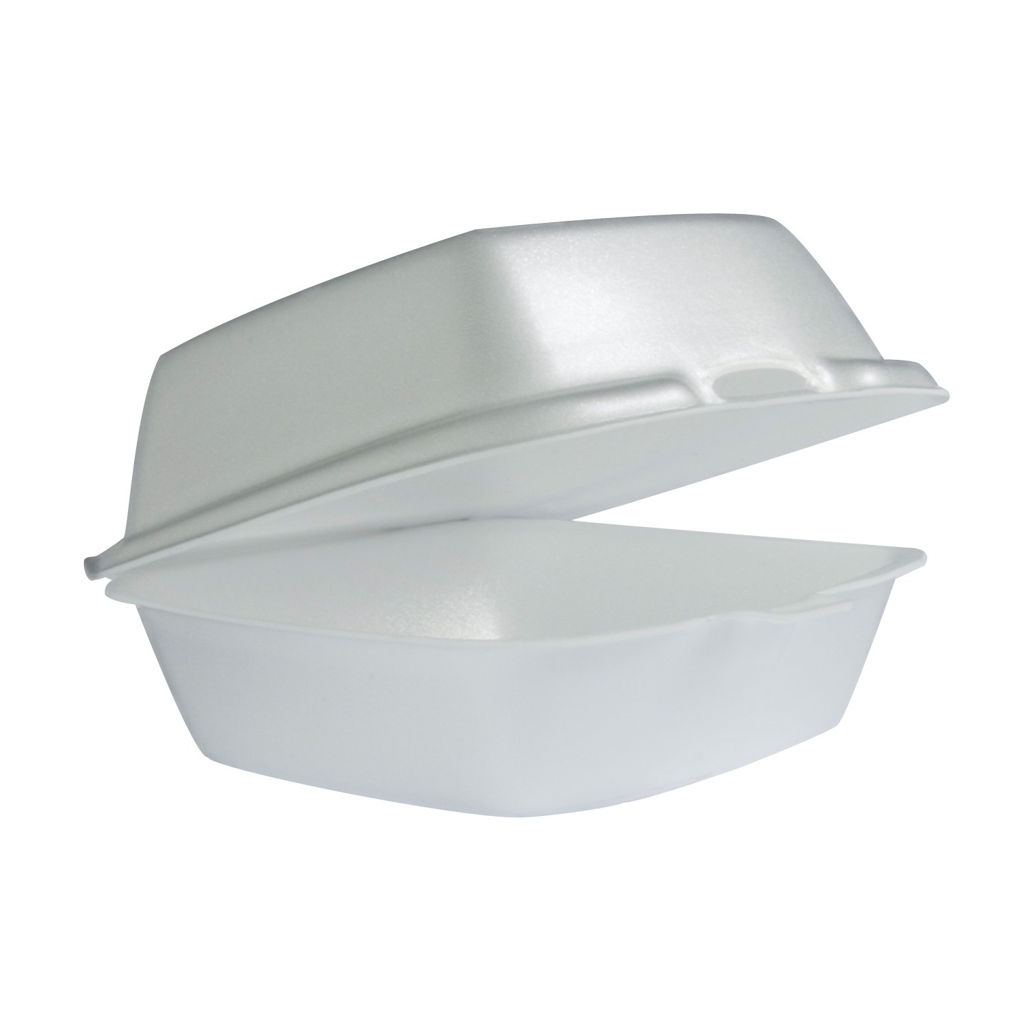 DCC 50HT1 Carryout Food Container, Foam, 1-Comp, 5 1/2 x 5 3/8 x 2 7/8, White, 500/Carton