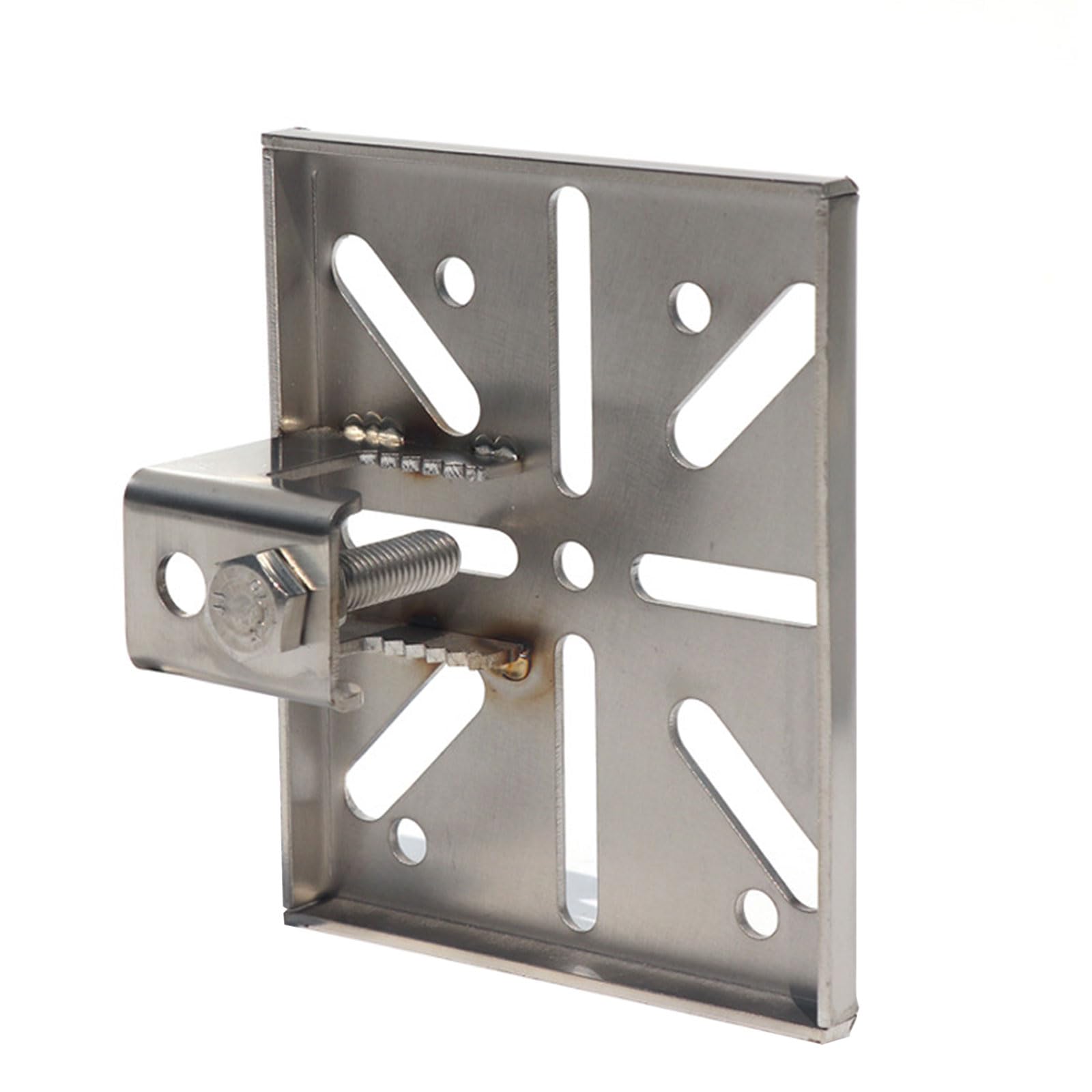 Buxuaaaa Poles Post Camera Mount With Fixing Screw Mounting Bracket For Cctv Security Camera Stainless Vertical Poles Mount Adapter Indoor Bracket