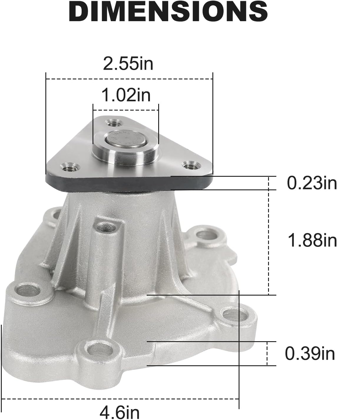 AW6038 Water Pump Replacement For Chrysler 200 Sebring Replacement For Dodge Avenger Caliber Journey Replacement For Jeep Cherokee Compass Replacement For Mitsubishi Lancer Outlander RVR 2.0L/2.4L L4