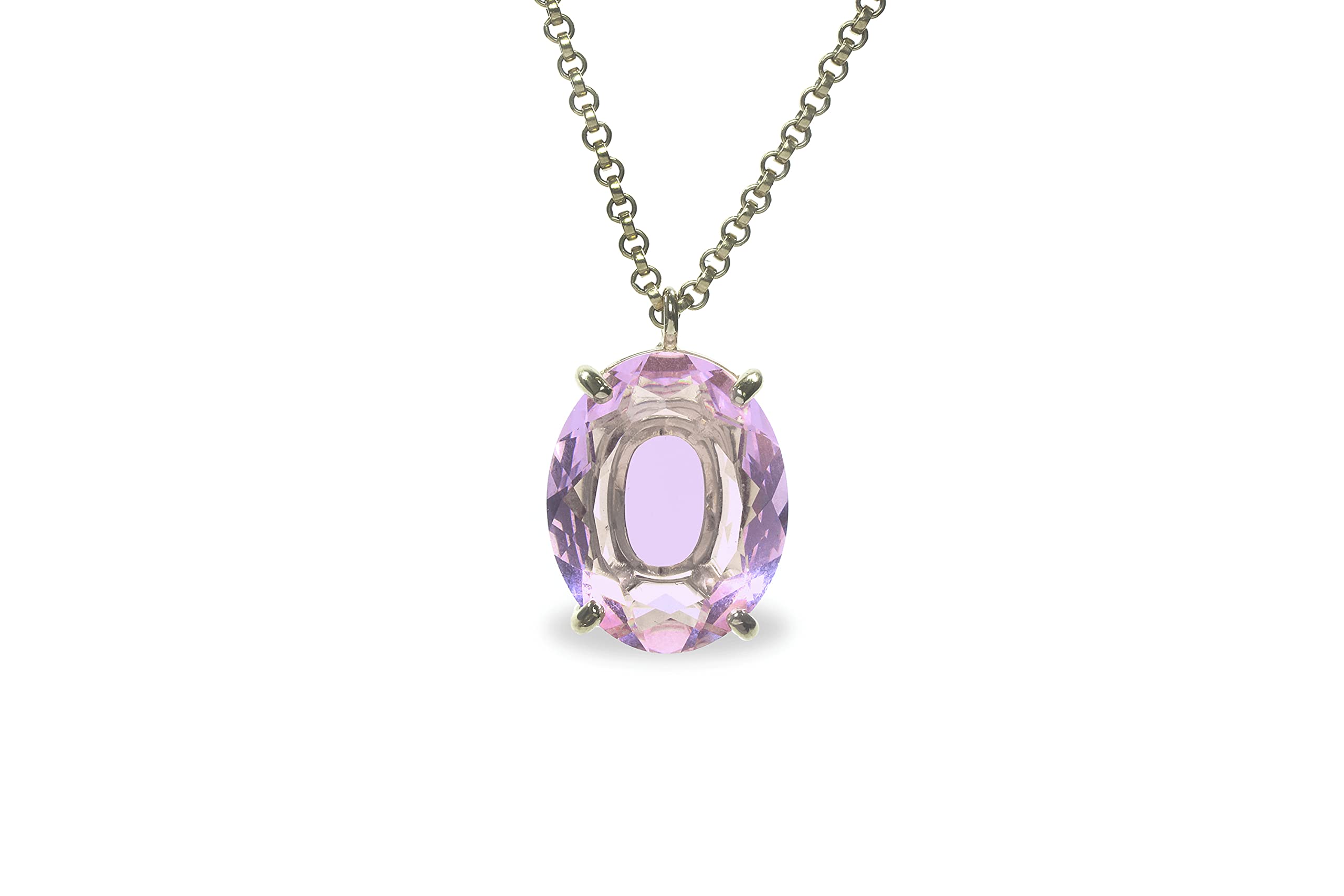 Encantador Collar de Cuarzo Rosa - Elegante Collar de Joyas para Mujeres - Collar de Colgante de Oro en capas - Piedras Preciosas, Collar de Cristal, Collar para Todos los Días - Personalizable