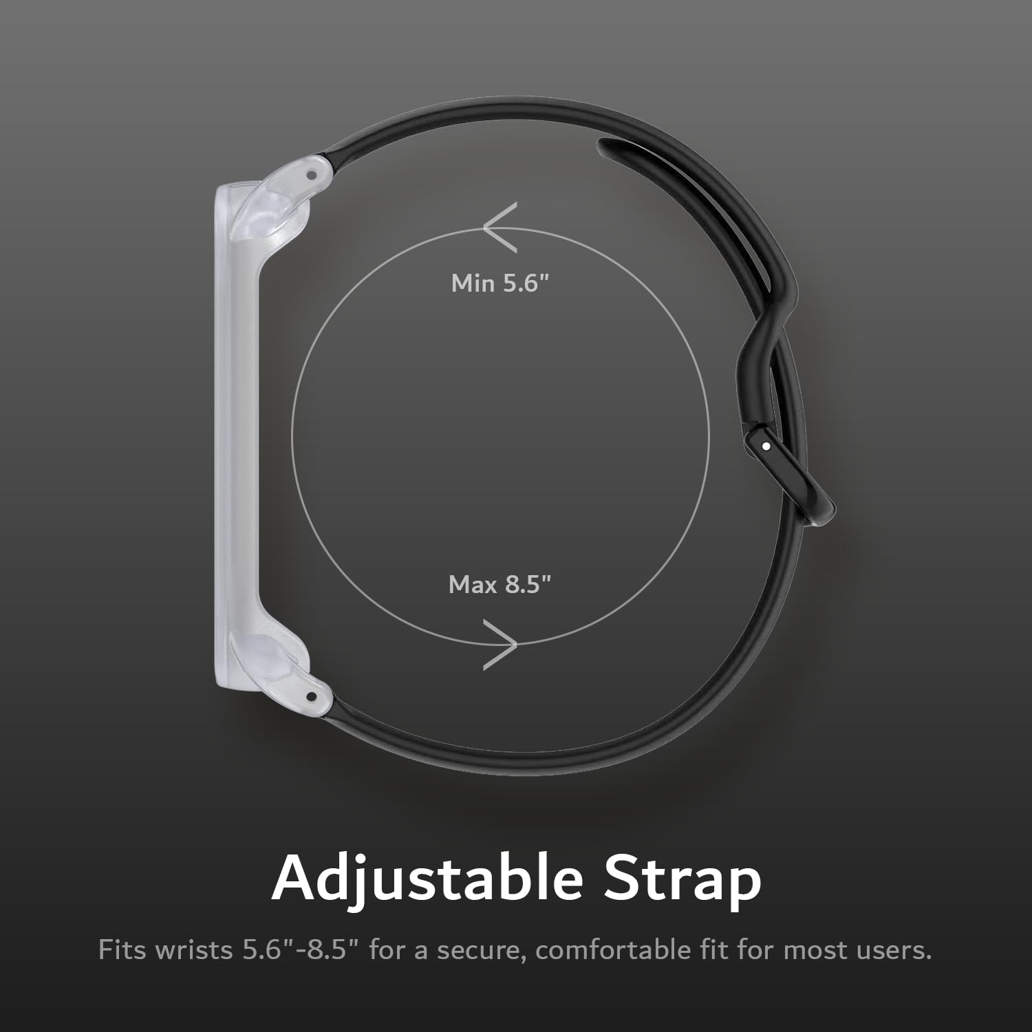 TUDIA Étui en PC à clipser avec Bracelet réglable en silicone pour enregistreur PLAUD NotePin AI