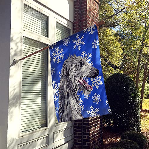 Drapeau Scottish Deerhound de maison grand format imprimé pour hiver