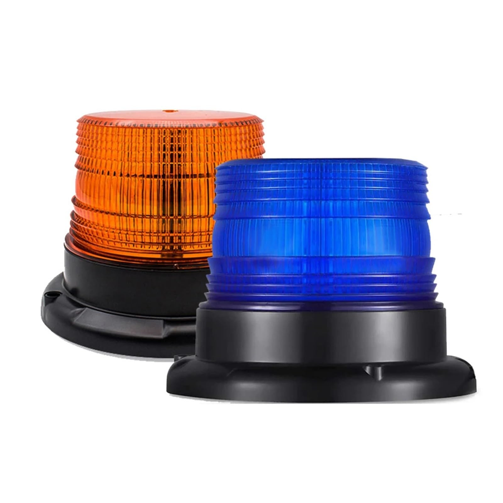 Luz estroboscópica de emergencia con base magnética de 24 LED for techo de coche, luz de advertencia intermitente de policía, 12 V/24 V, 1 unidad(Yellow)