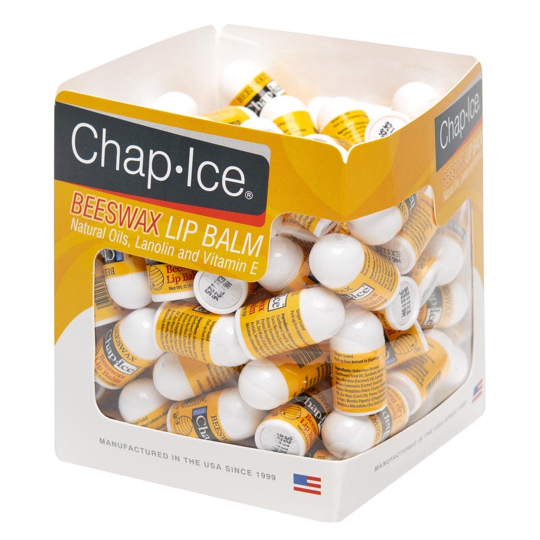 SmileMakers Chap Ice Natural Beeswax Lip Balm - 100 per pack