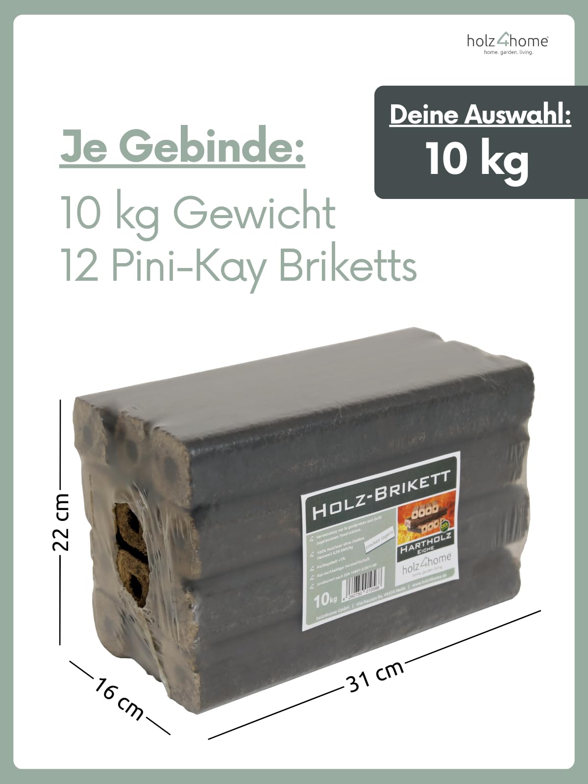Pollmeier Beukenhoutbriketten breuk 30kg karton houtbriketten brandhout brandhout