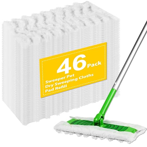 46 Count Heavy Duty Dry Sweeping Cloths for Swiffer Sweep