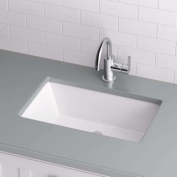 Miseno MNO2113RU Rectangular 21 X 13 Undermount Bathroom Sink - Bright White