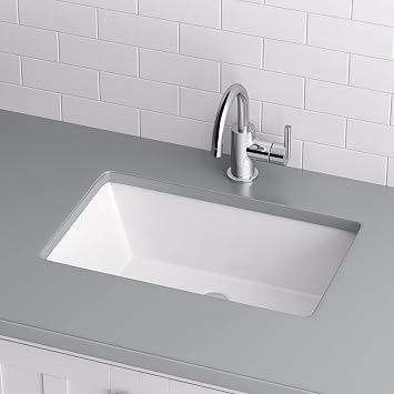 Miseno MNO2113RU Rectangular 21 X 13 Undermount Bathroom Sink - Bright White
