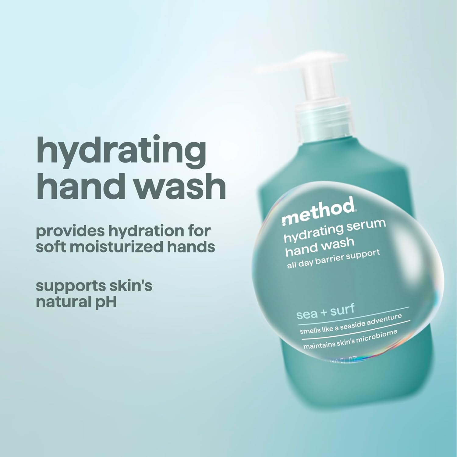 Method Hand Wash, Hydrating Serum, Sea + Surf, 10 oz - Image 3
