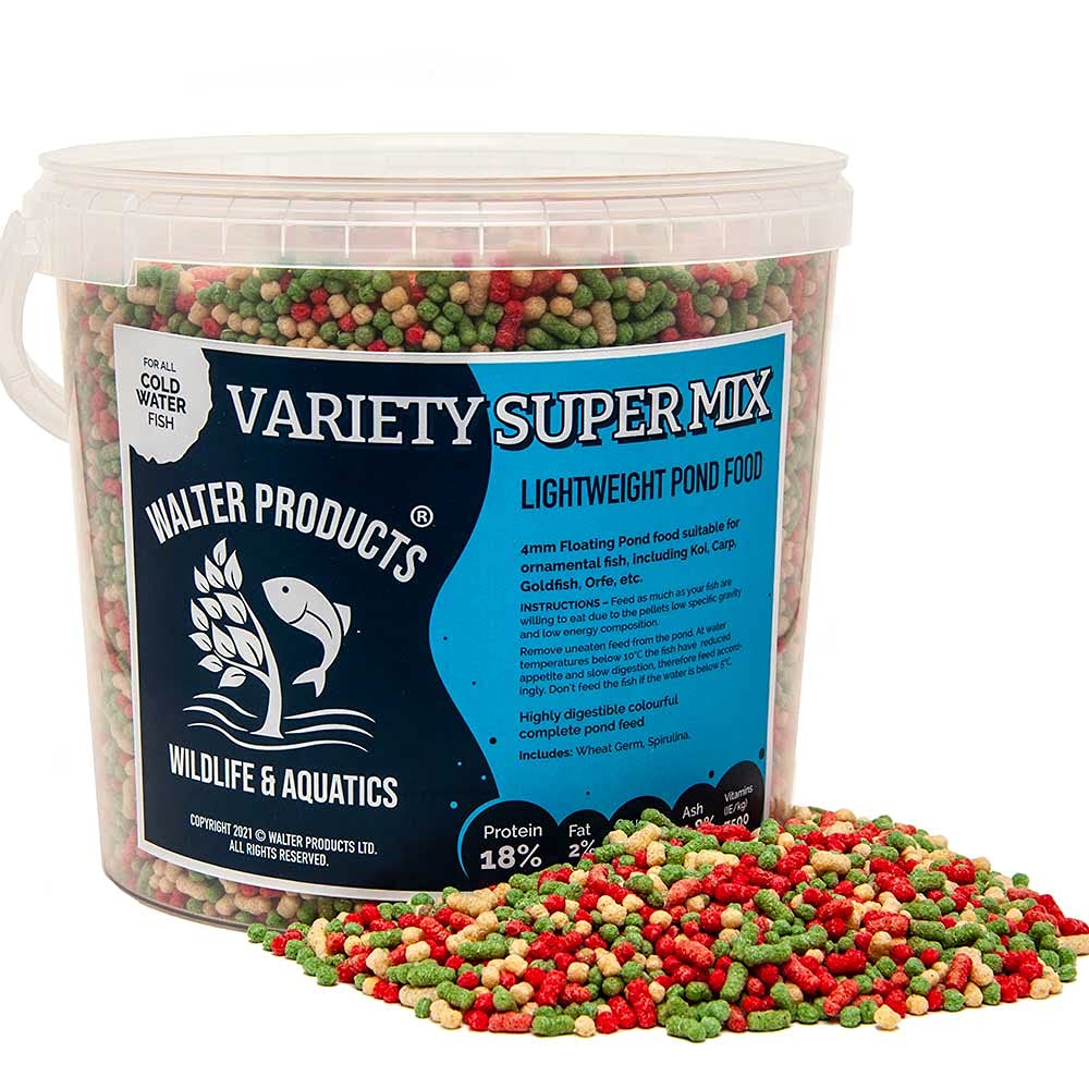Buy Walters Variety Super Mix (10L Tub) Pond Fish Food for Goldfish