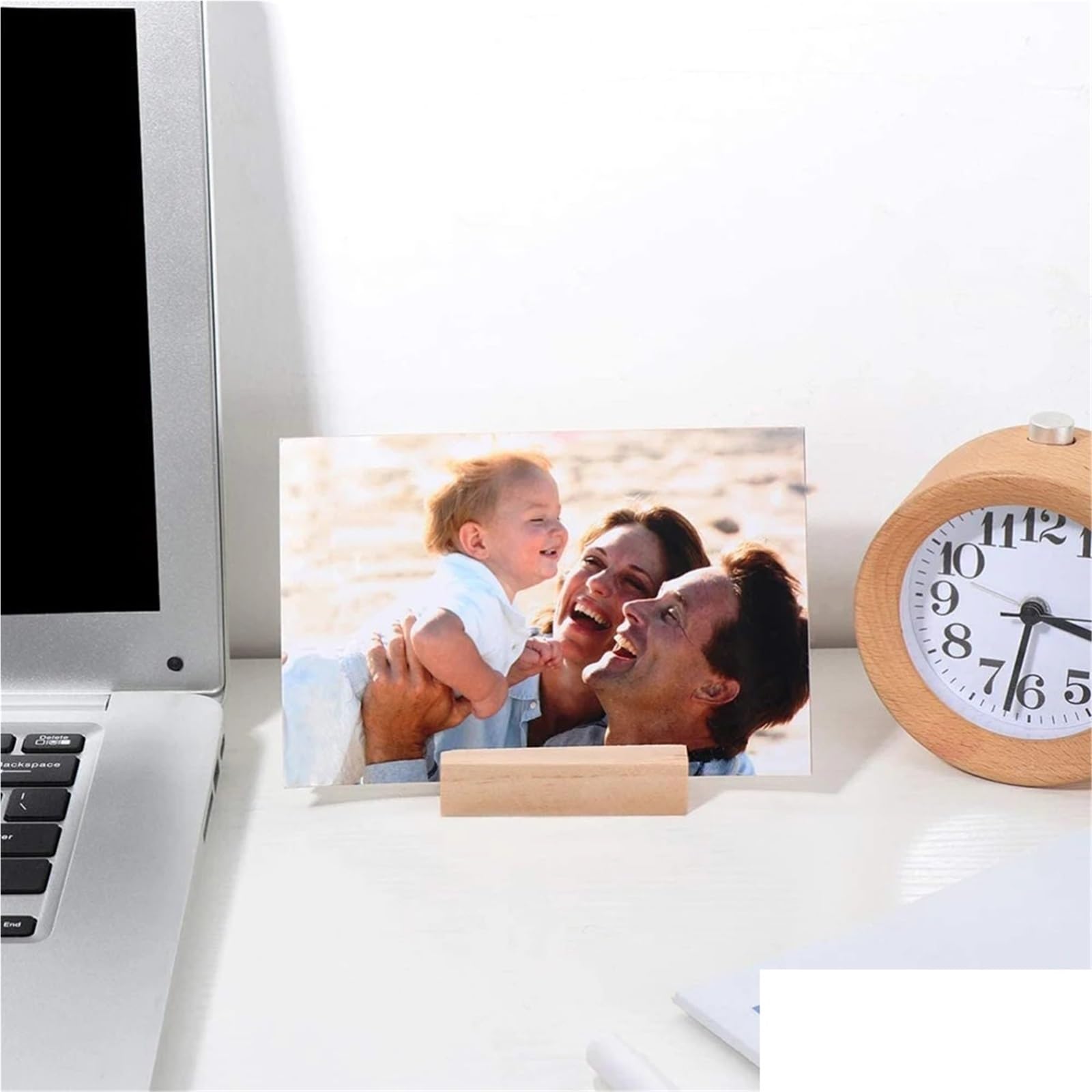 Confezione da 10 porta segnaposto in legno, cartolina fotografica for matrimoni rustici, feste di compleanno(20pcs,S)