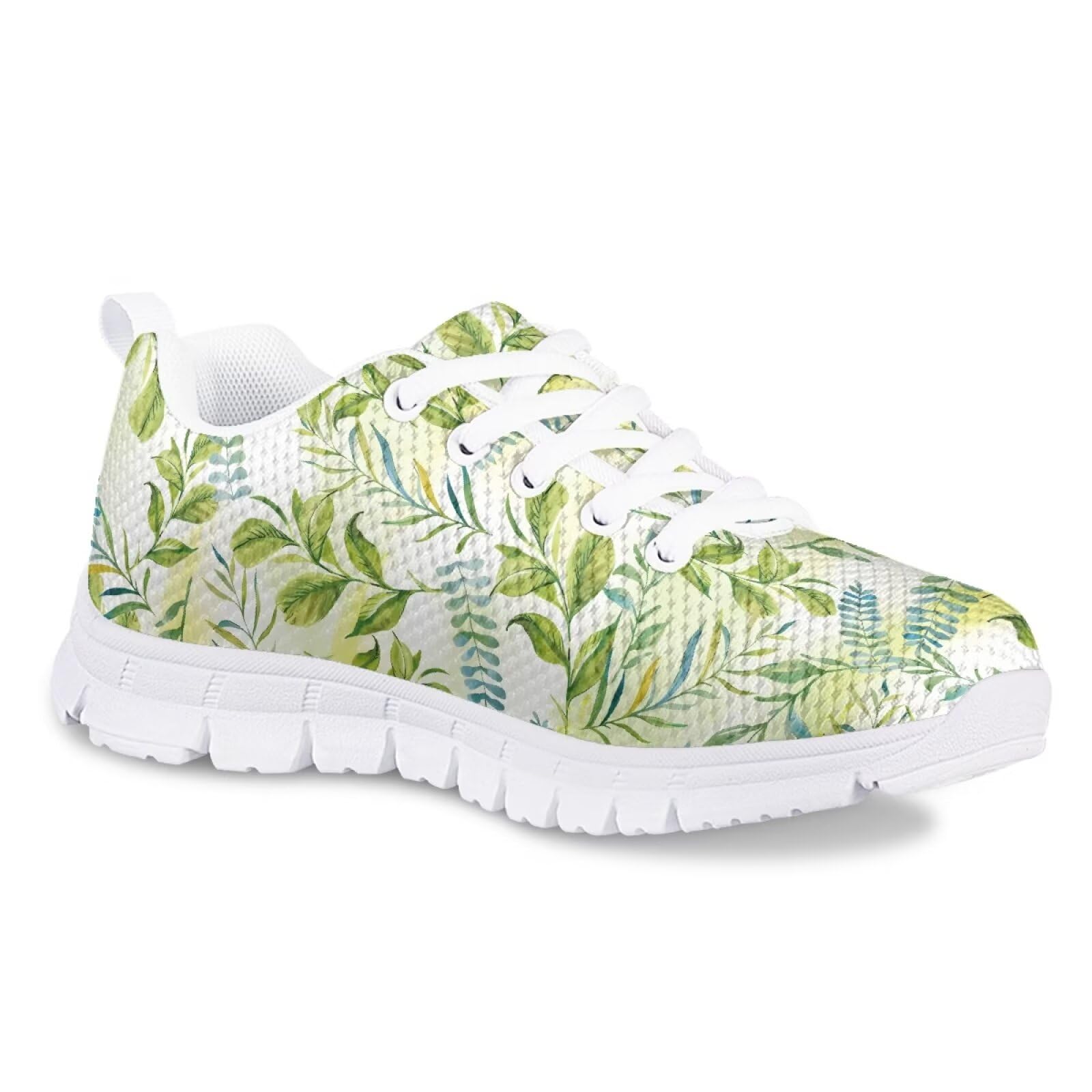 Green Leaf Girls Shoes Size 2 Little Kid Golf Shoes for Kids 8-12 Girls Cushioning Restoration of Foot Fatigue for School Wear Provides Durability and Comfort to Students' Activities