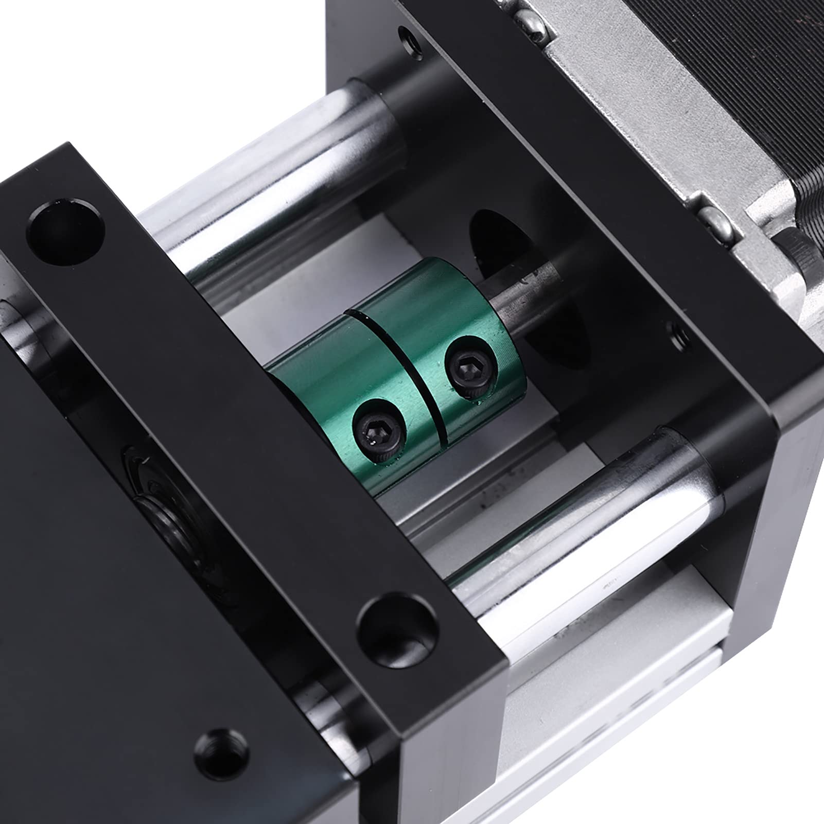 Fafeicy Guía Lineal de Guía Lineal de Alta Precisión de 400 Mm -Hub Tabla de Portaobjetos de Viaje con NEMA17 Motor Paso a Paso para la Industria de la Automatización del Actuador Material de