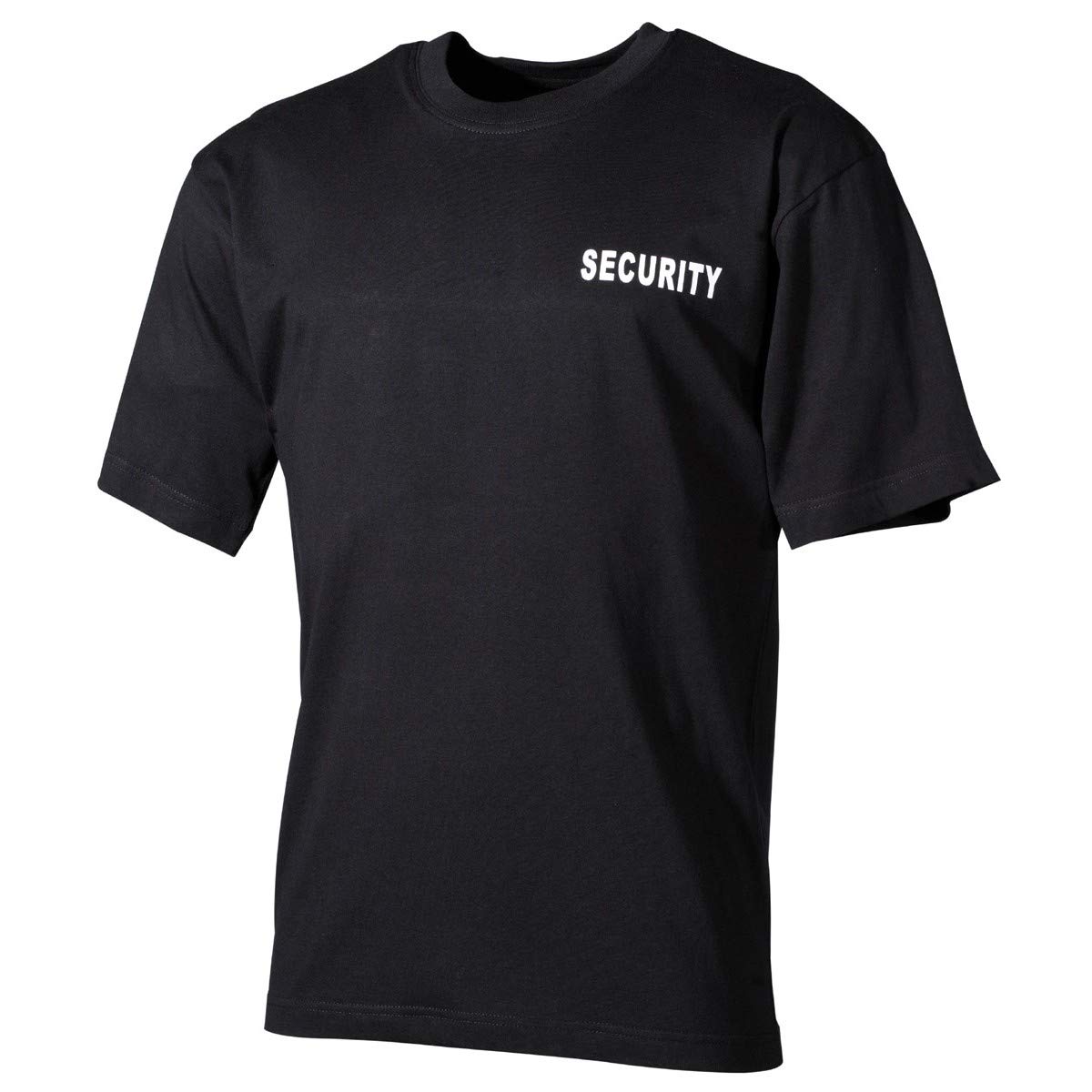 MFH Men's T-Shirt with Security Print Black Size XXL