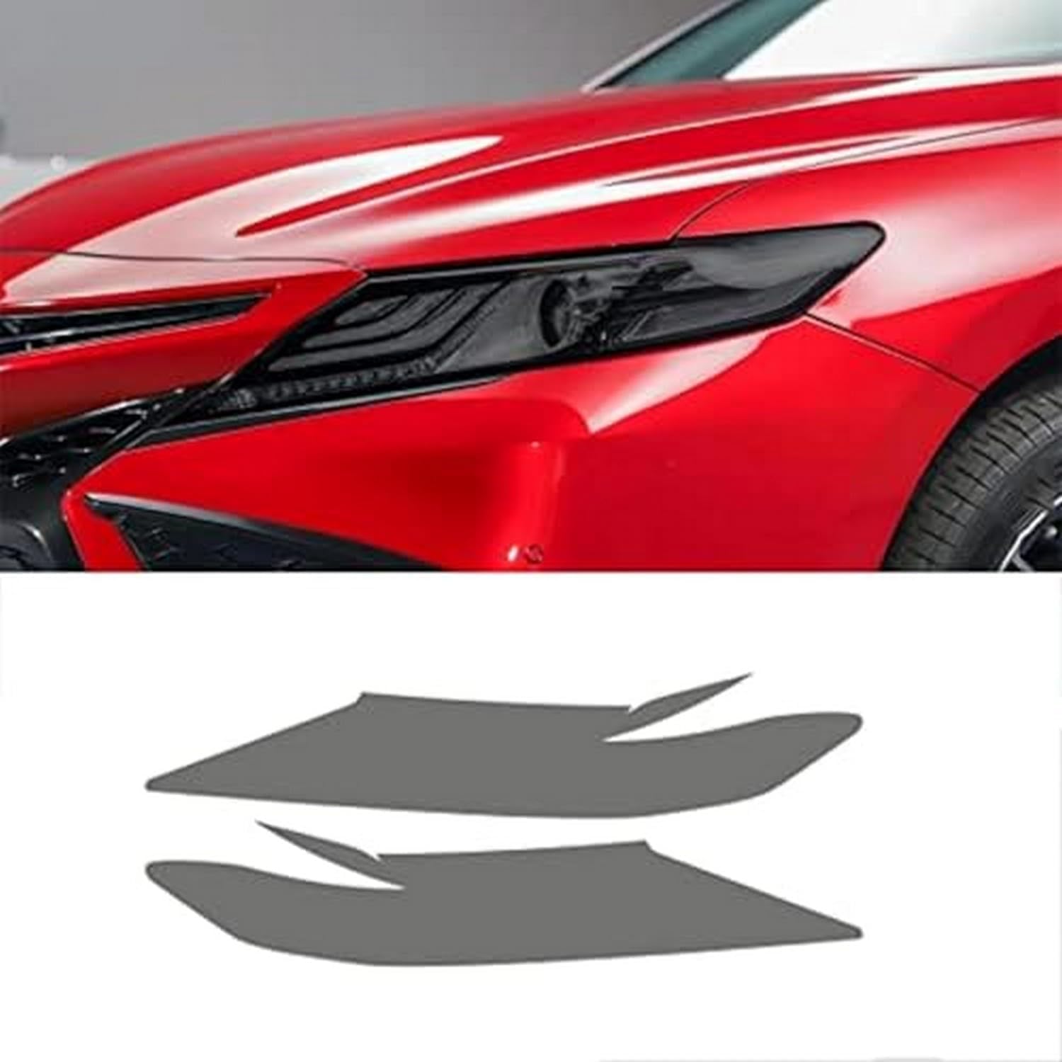 SamLng Car Front Light Film for Camry XV70 2018-2022 Car Headlight Protective Film Front Light Transparent Blackened TPU Sticker Car Headlight Protective Film