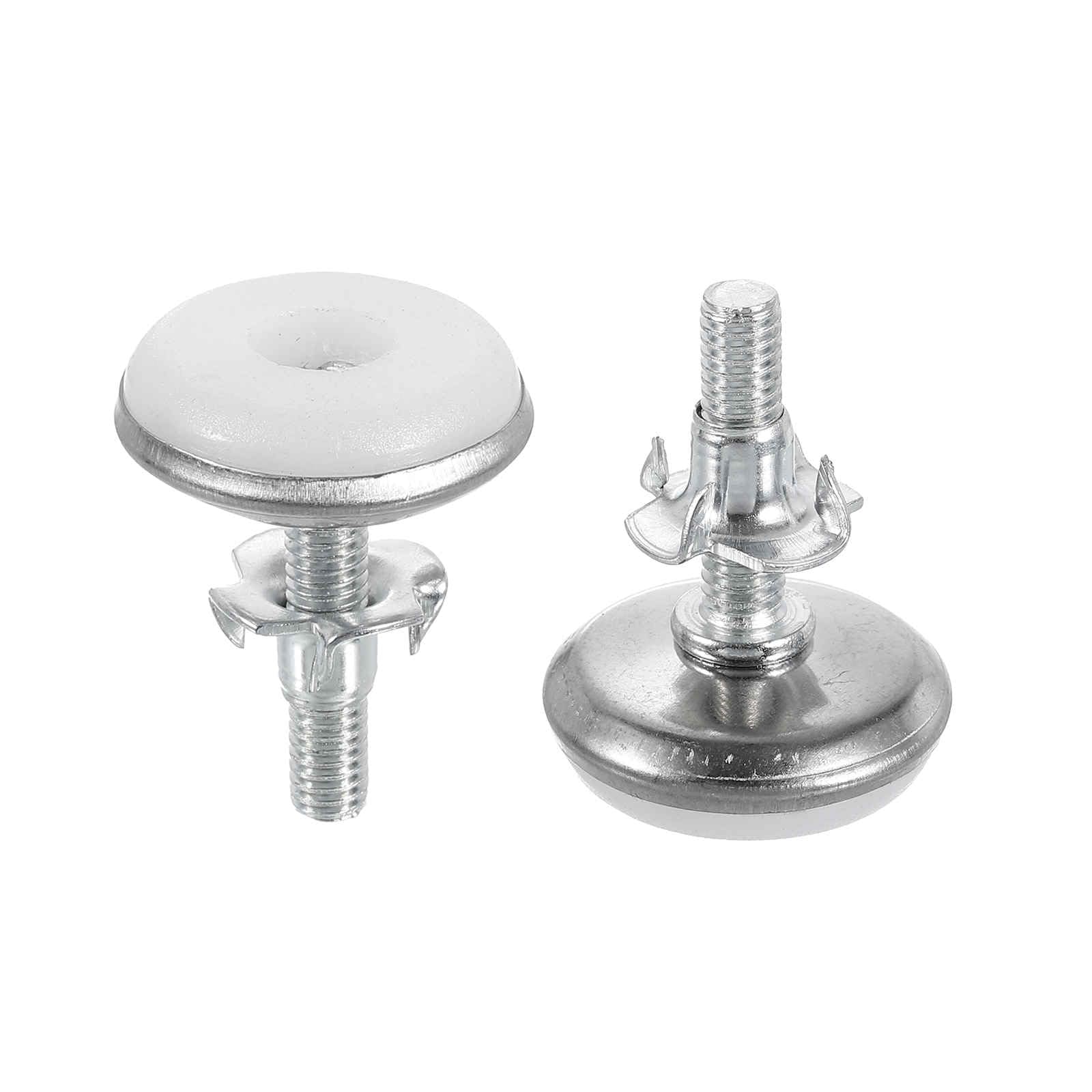 DTGN M6x25x28mm(DxLxOD) Screw on Furniture Glide Leveling Feet, 4Pack, Good for Furniture
