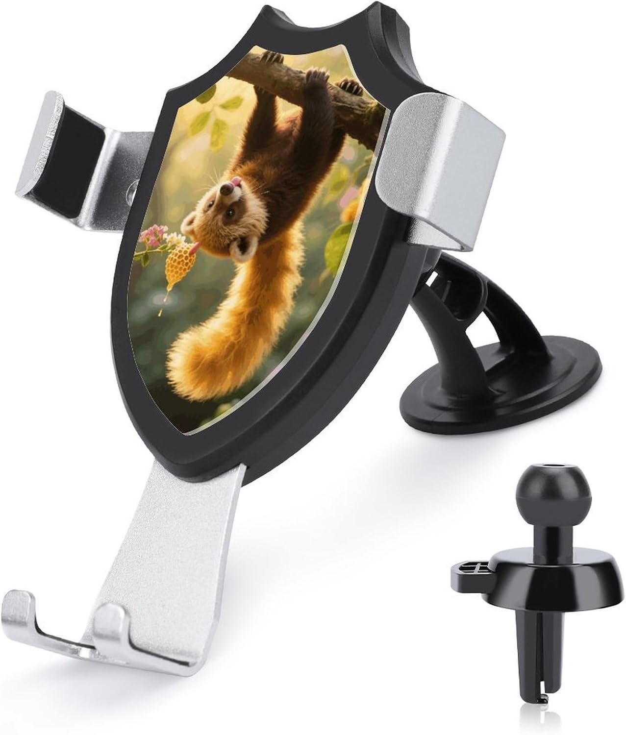 Kinkajou Car Phone Holder Mount with Metal Hook Clip
