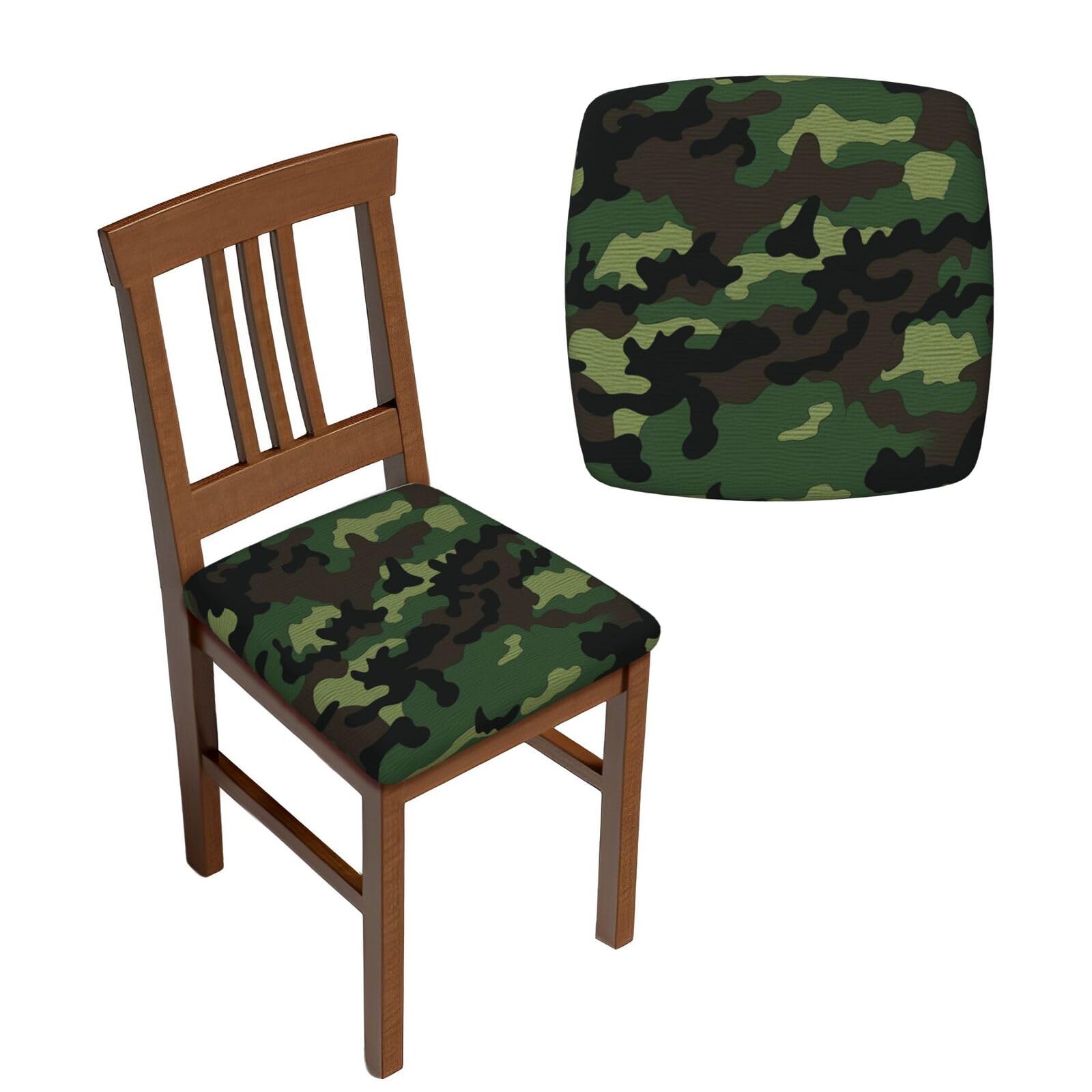 Housses de chaise pour masquer l'usure et protéger vos sièges lot de 6 vert
