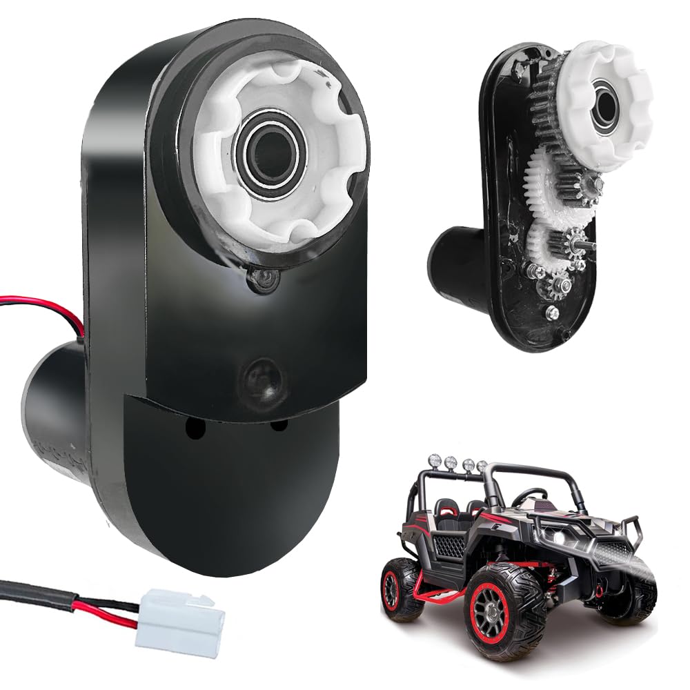24V 3250RPM High Power Motor Gearbox Upgrade for Power Wheels,Go Kart Rear Side High Torque Motor for Ride On Car Truck Parts,Huffy Torex 4x4 UTV,ATV,150W,18V&20V,MY4845