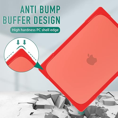 Miniatura 3 de Mektron Funda resistente 2023 para MacBook Air de 15 pulgadas con chip M2 modelo A2941, funda rígida protectora a prueba de golpes de 15.3 pulgadas