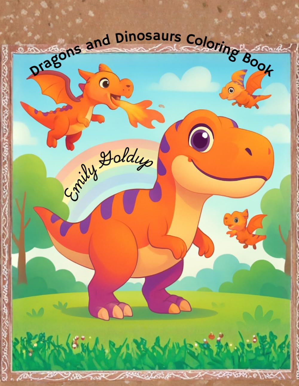 Dragons and Dinosaurs Coloring Book