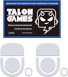 TALONGAMES マウスソール ロジクール Logicool G Pro X Superlight 2 Wireless ワイヤレス 用 2セット入り プレミアム グライド マウススケート マウスフィート 用 2sets 高耐久 超低摩擦 Super Smooth 交換用【国内正規品】