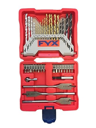 FYX Household Drill and Drive Mixed Set for Wood, Metal and Masonry (40 pcs)