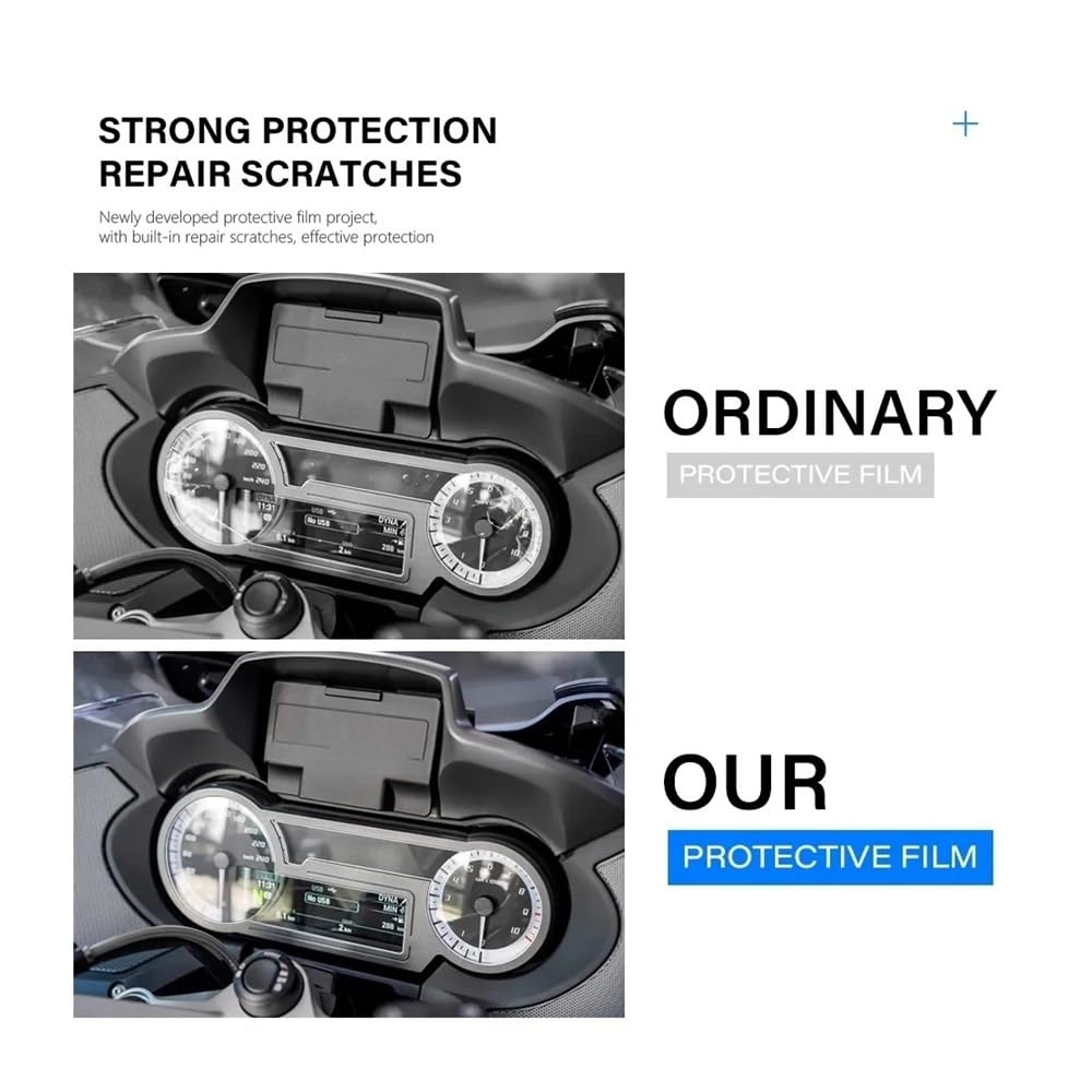 para B&MW R 1200 RT R1200RT LC 2014-2020 R1250RT 2020 Velocímetro De Motocicleta Pantalla De Panel De Rasguños Película Protectora HD película velocímetro
