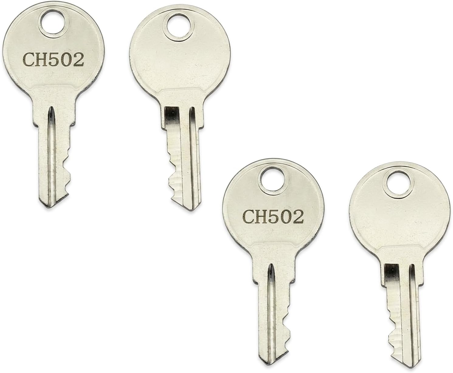 4pcs Truck Tool Box Replacement Keys, Precision Cut Spare Toolbox Lock Keys Compatible with UWS Dee Zee Better Built Delta Truck Tool Boxes, Easy Fit Replacement Key Set (502)