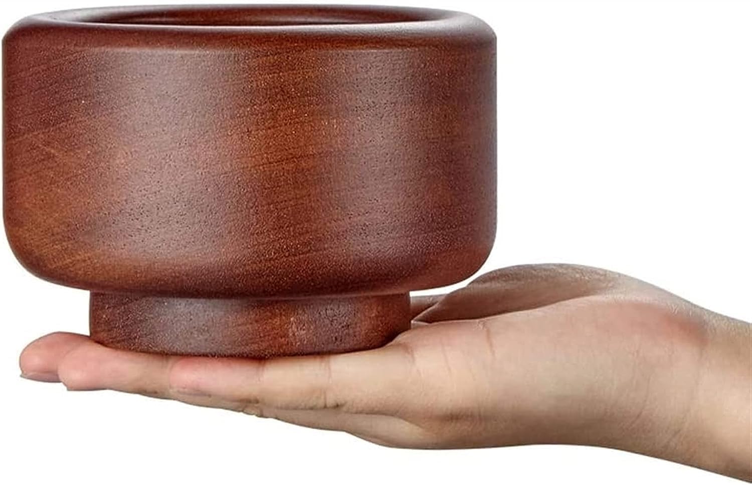 Juego de mortero y maja, Juego de mortero y maja de madera de ébano 10,5 x 7,5 cm Mortero 14,5 x 3,5 cm Maja