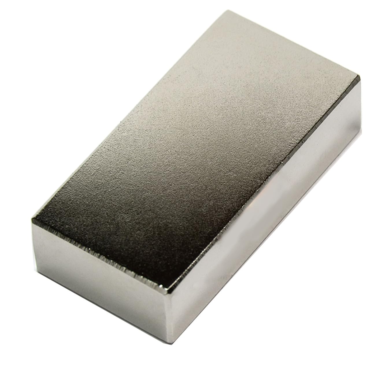 CMS Magnetics N42 Neodymium Block Magnet 2 x 1 x 1/2" | Nickel Coating | Rare Earth | for Use in Lab, Projects, Research, and Education