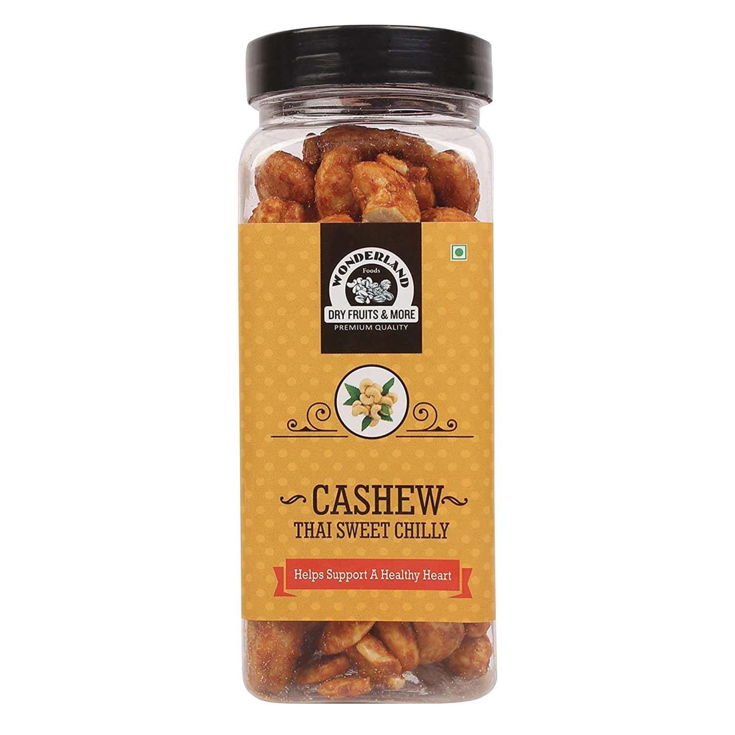 See full amazon price history chart for WONDERLAND FOODS Thai Sweet Chilly Flavoured Cashew (Kaju) 150g Jar WONDERLAND FOODS Thai Sweet Chilly Flavoured Cashew (Kaju) 150g Jar (B0796PRPYX) Amazon Price History, Amazon Price Tracker