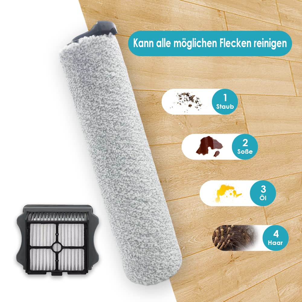 Set Van 5 Vervangende Borstelrollen En HEPA-filters Compatibel Met De Draadloze Stofzuigers Tineco Floor One S5 Floor One S5 Pro 2 Borstelrollen 3 Hepa Filters