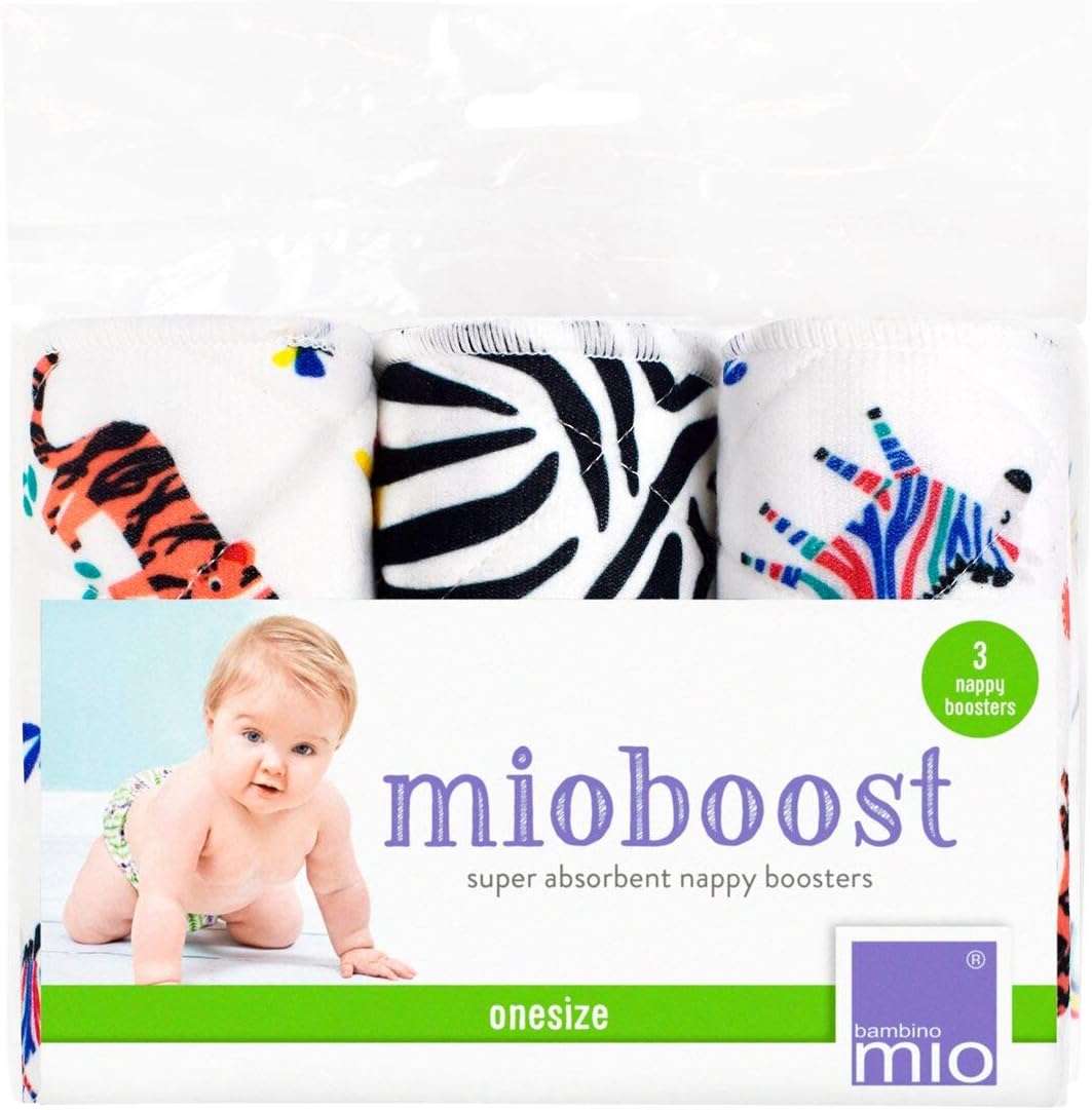 Bambino Mio, mioboost (nappy boosters), 3 pack, savanna stripes, MB3 SAV